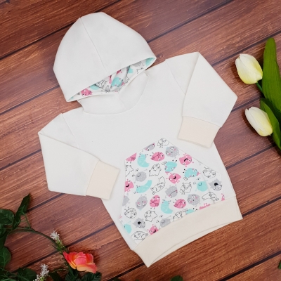 Bluza dresowa niemowlęca dla dziewczynki stworki